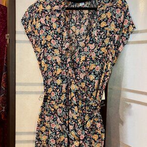 NWT Old Navy XXL Tiered Ruffle Summer Floral Wrap Dress